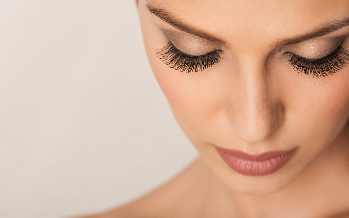 Custom eyelash extensions at OC Hair Studio in Brea, California