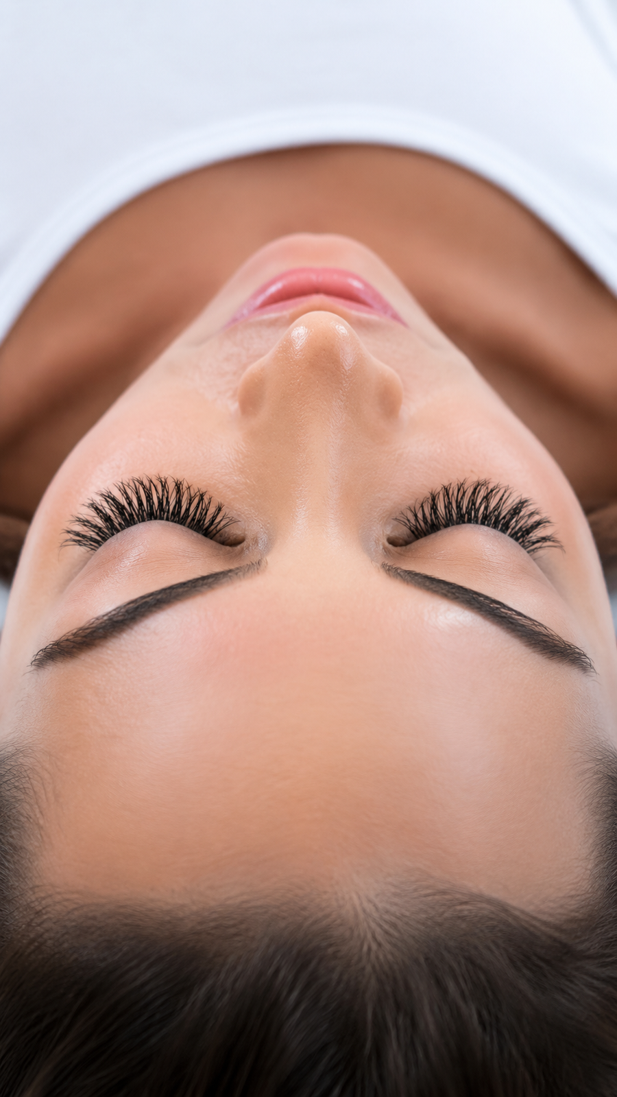 Lifted natural eyelashes at OC Hair Studio in Brea