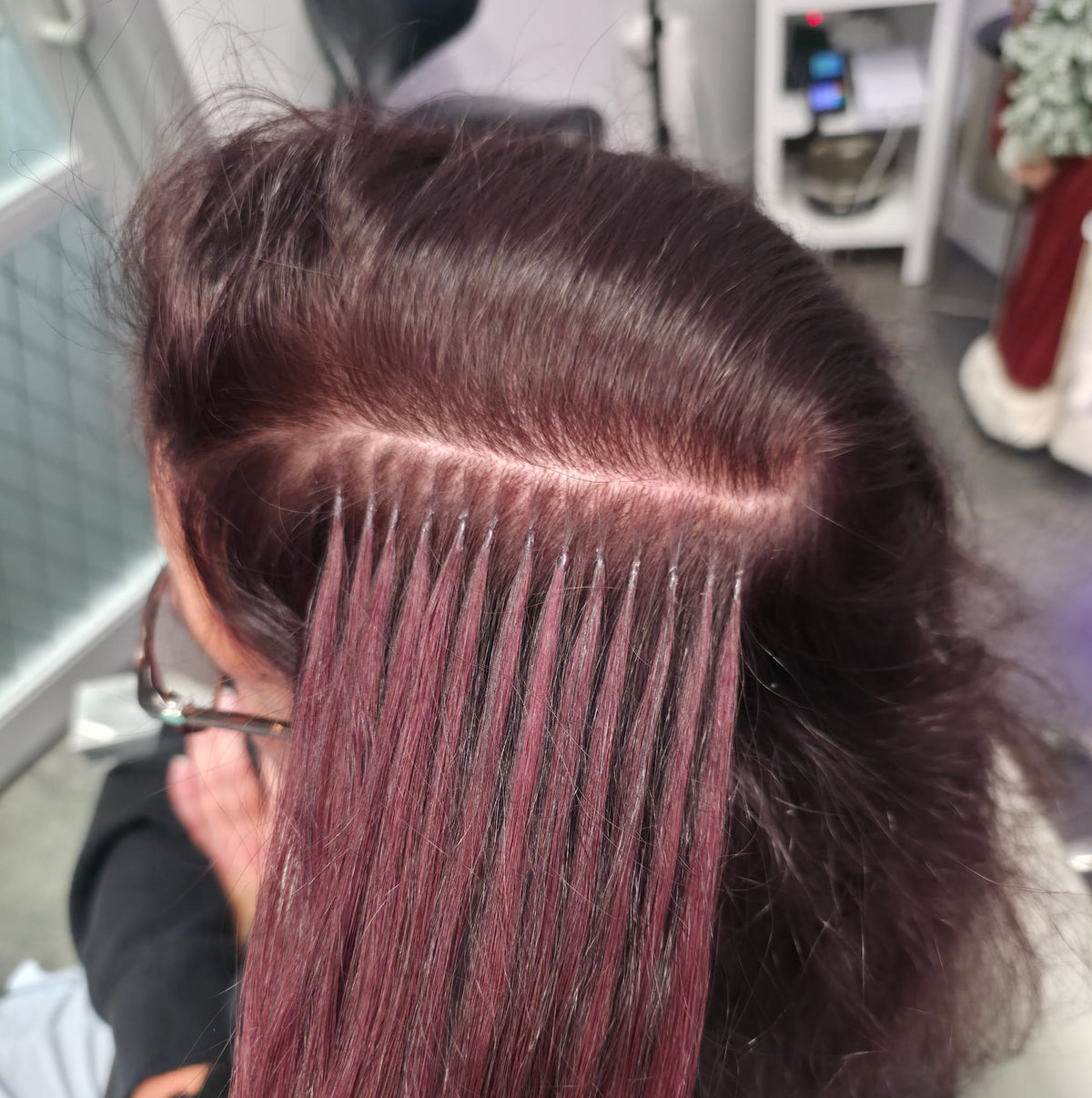Nano K-Tip hair extensions at OC Hair Studio